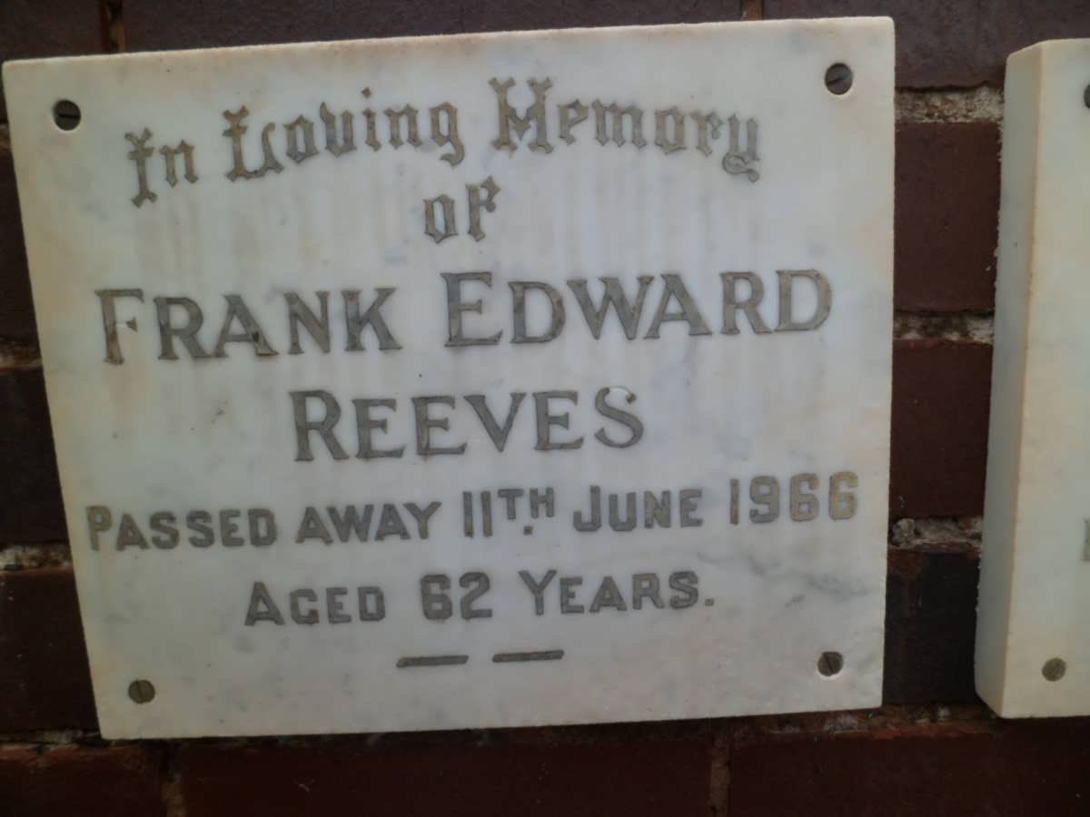 REEVES Frank Edward -1966