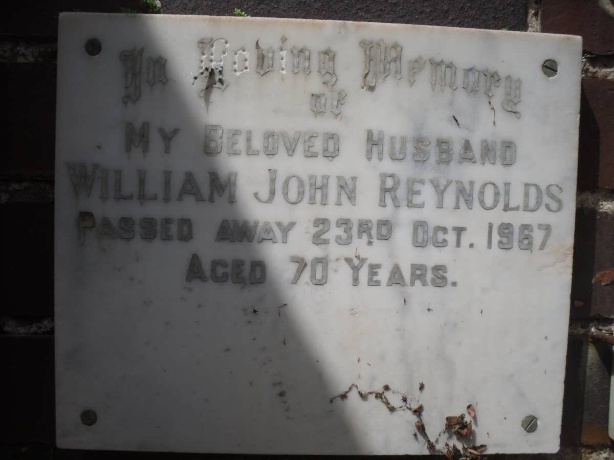 REYNOLDS William John -1967