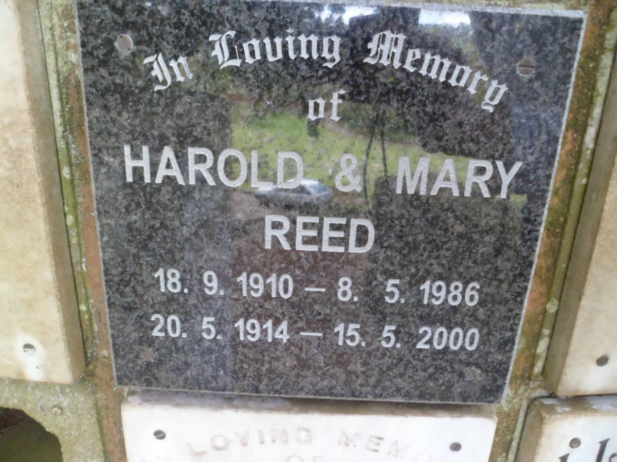 REED Harold 1910-1986 &amp; Mary 1914-2000