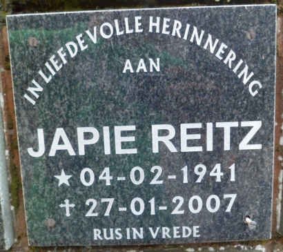REITZ Japie 1941-2007