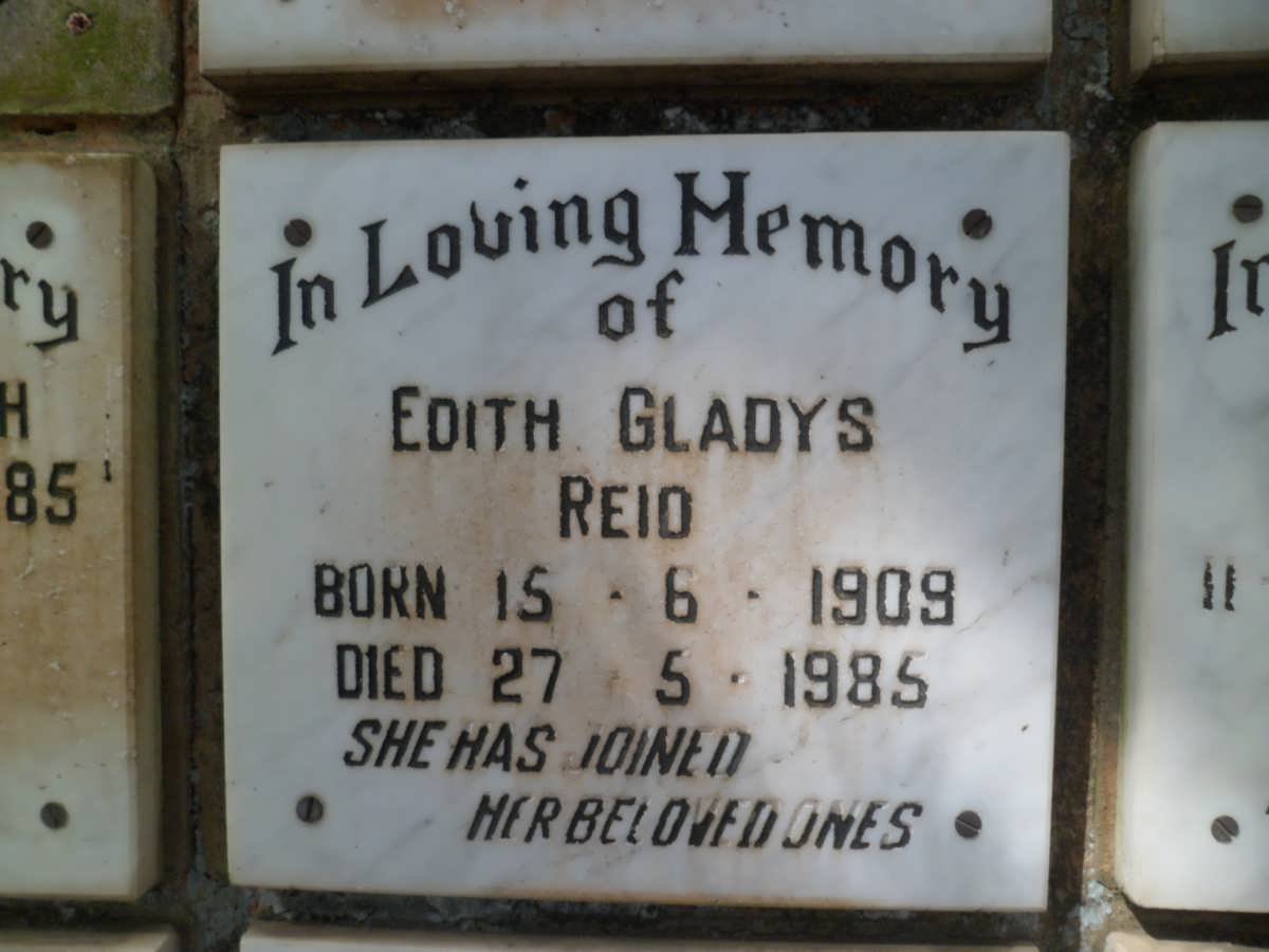REID Edith Gladys 1909-1985