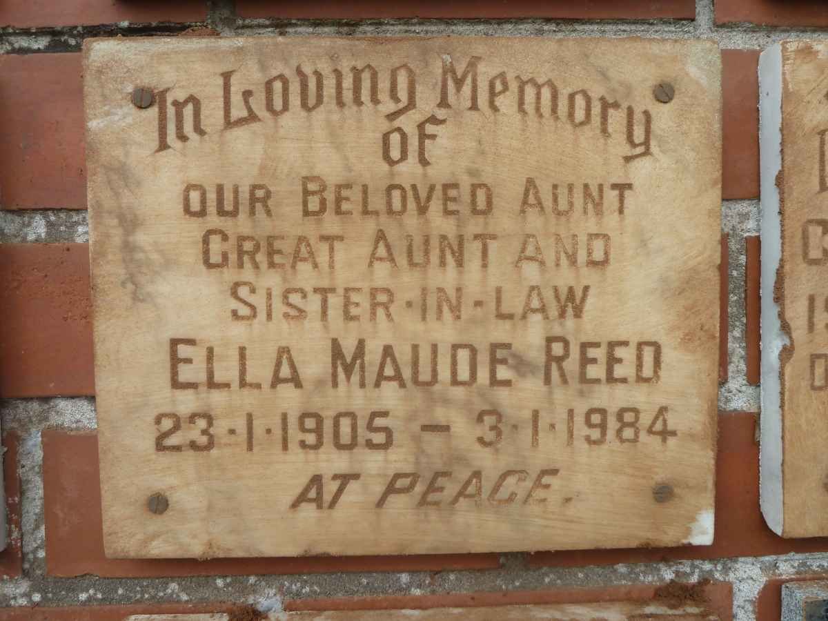 REED Ella Maude 1905-1984