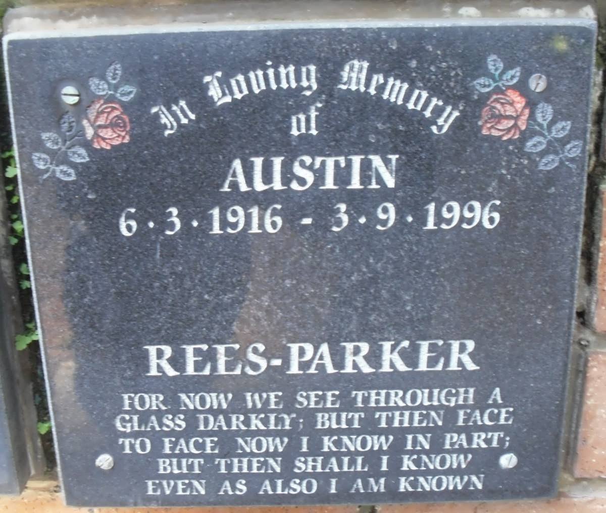 REES-PARKER Austin 1916-1996