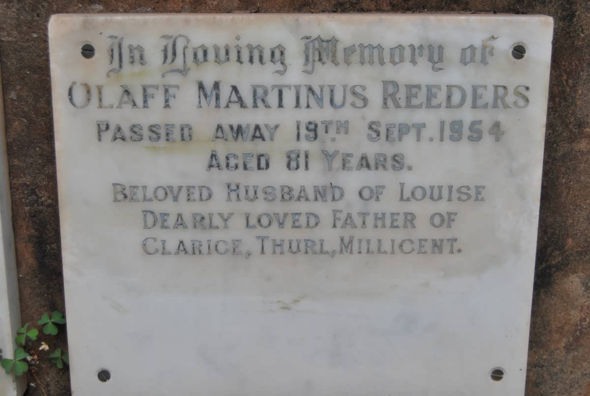 REEDERS Olaff Martinus -1954