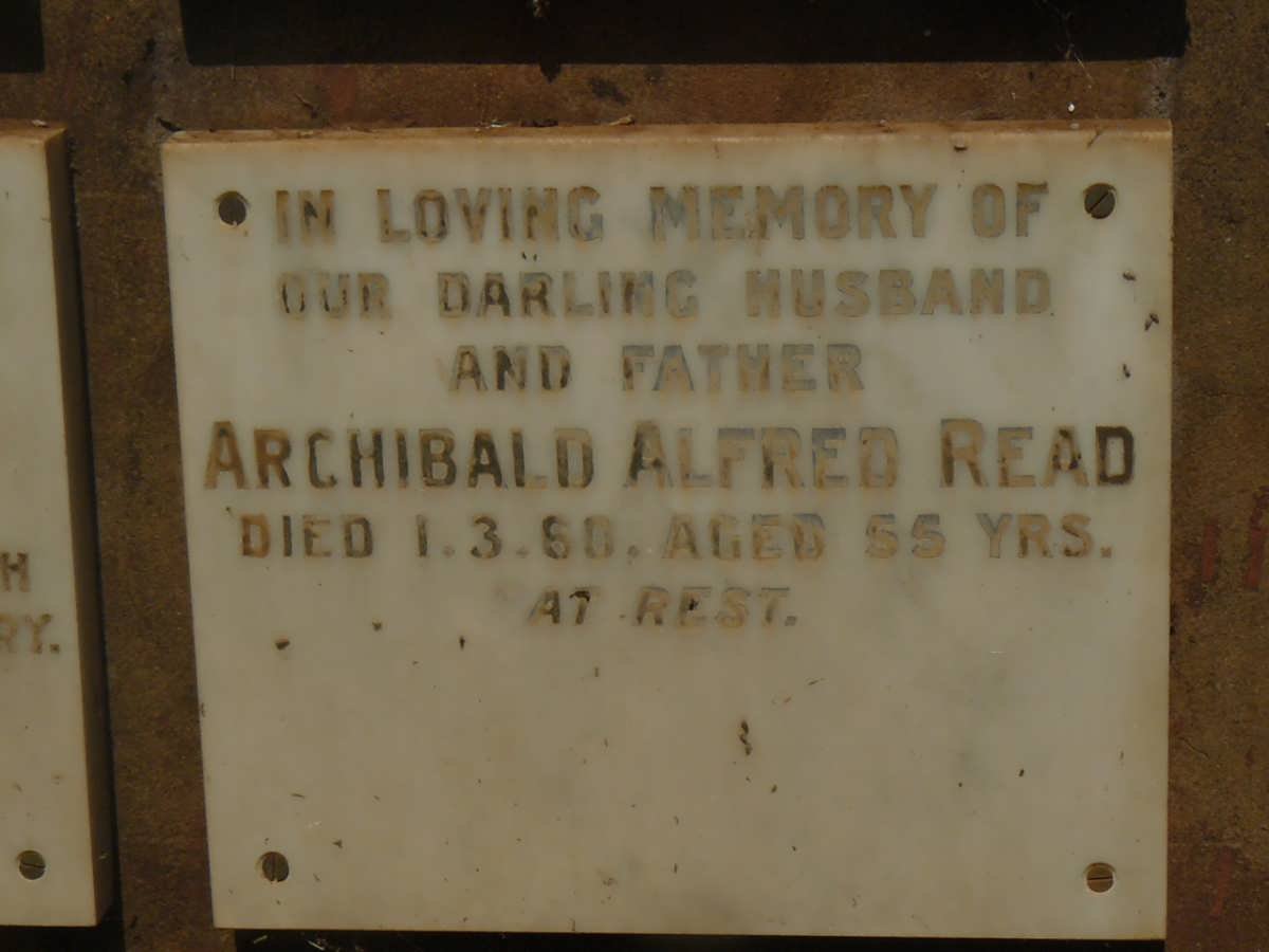 READ Archibald Alfred -1960