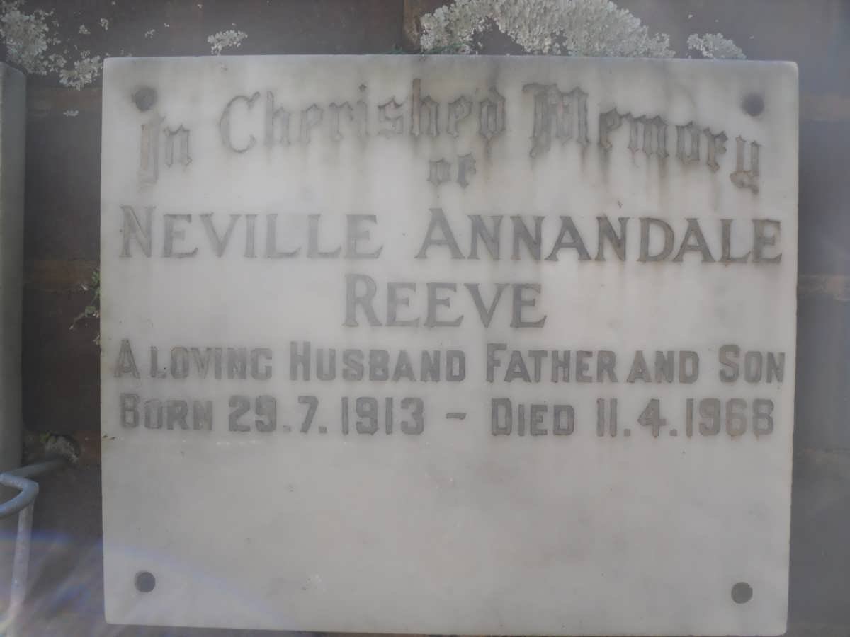 REEVE Neville Annandale 1913-1968