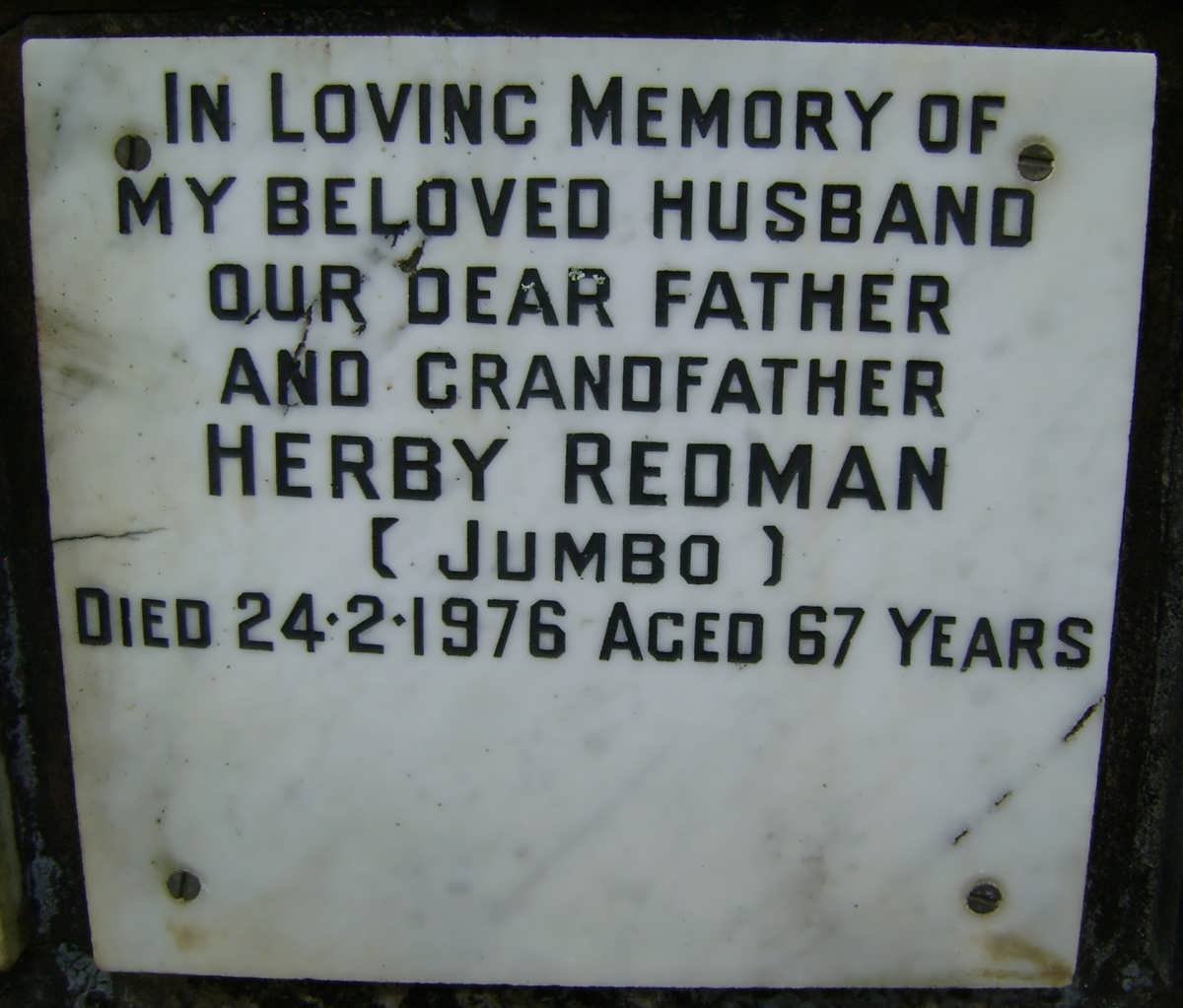 REDMAN Herby -1976