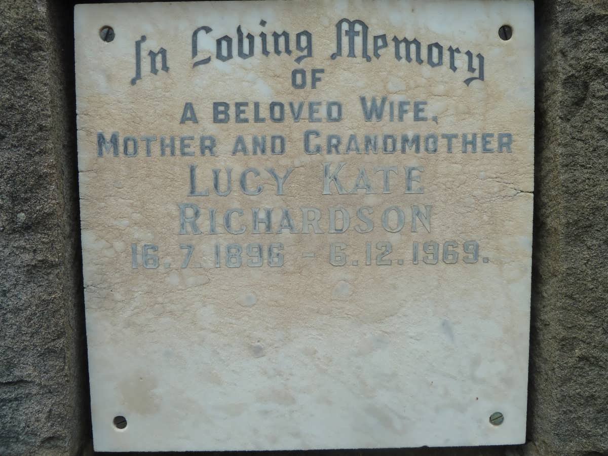 RICHARDSON Lucy Kate1896-1969