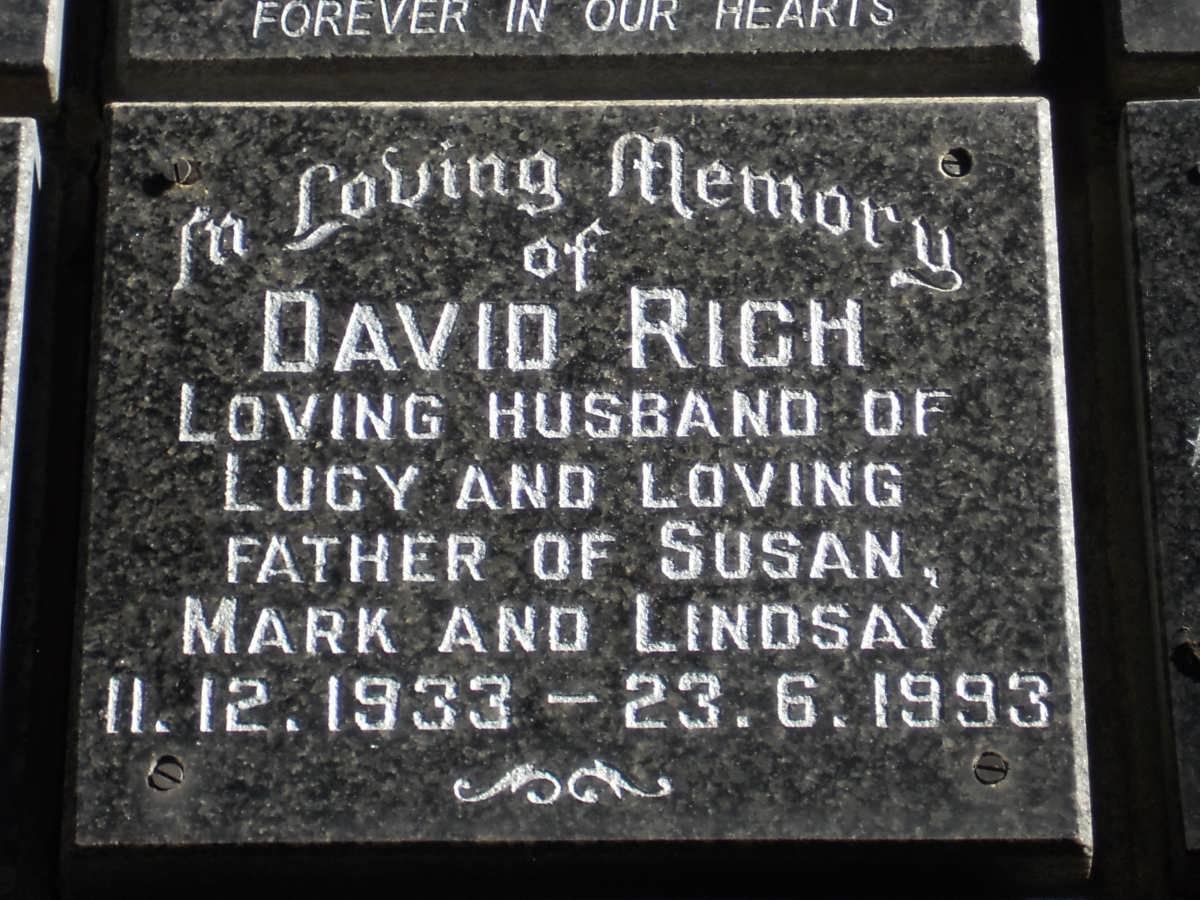 RICH David 1933-1993