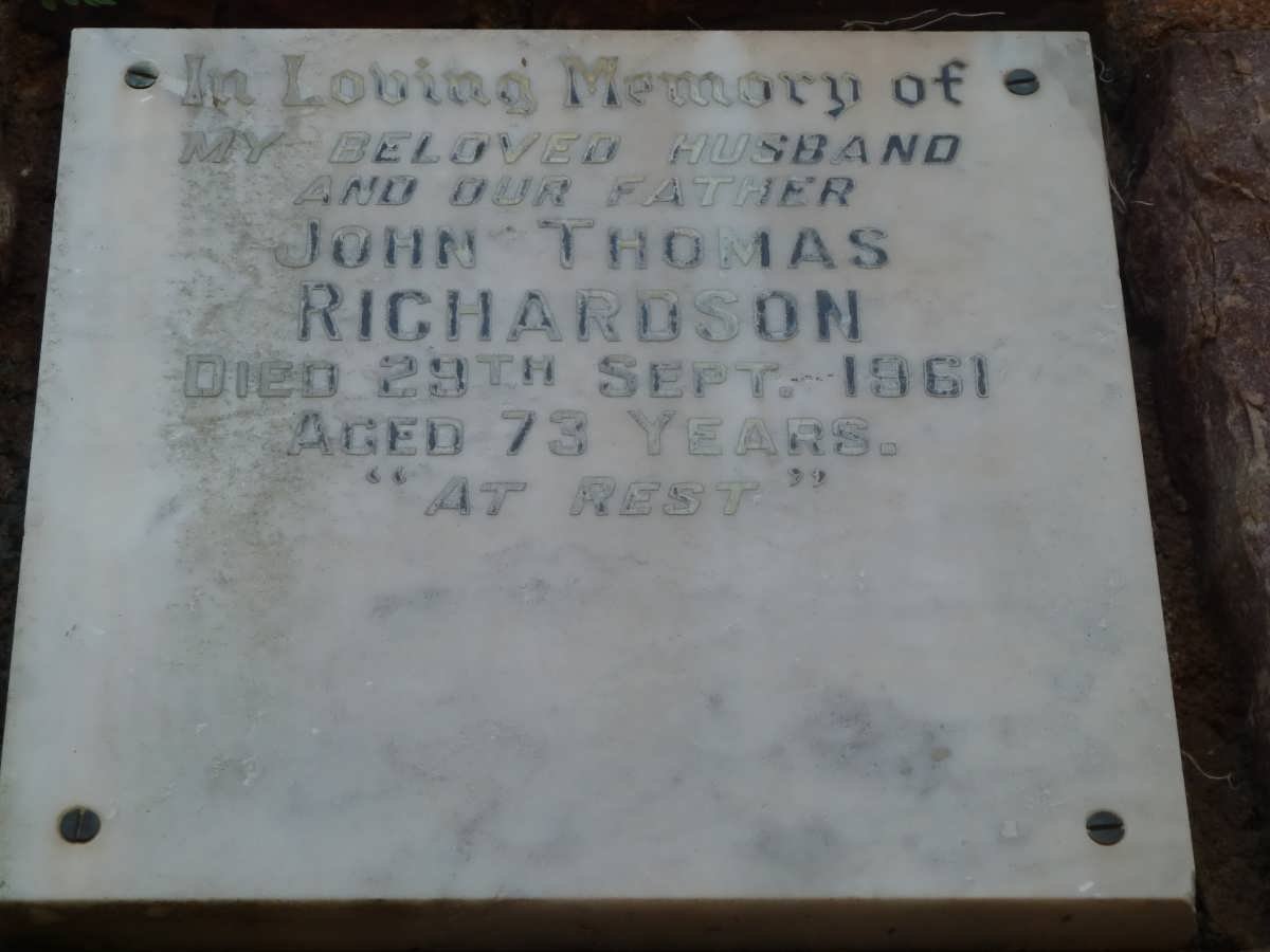 RICHARDSON John Thomas -1961