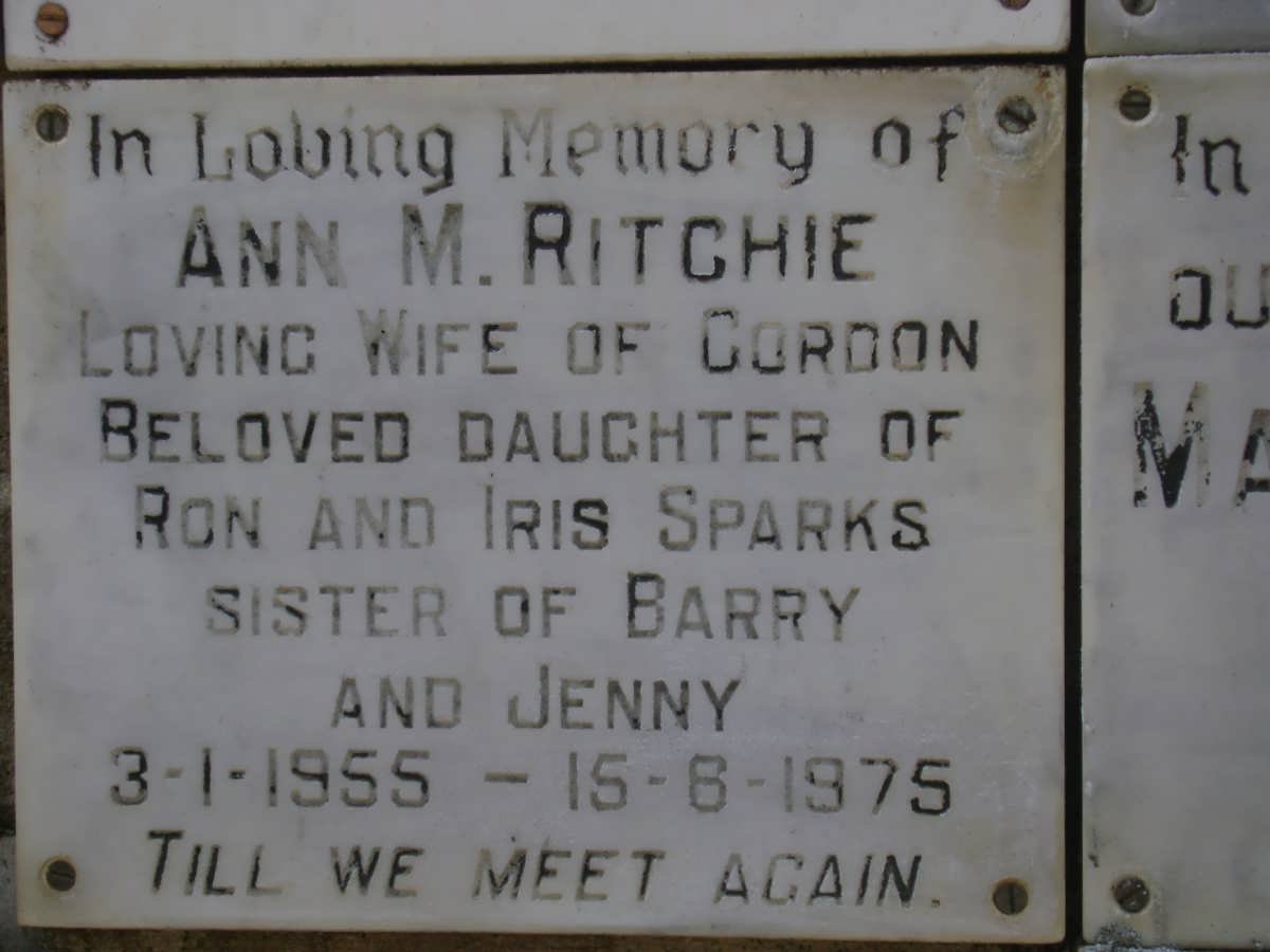 RITCHIE Ann M. 1955-1975