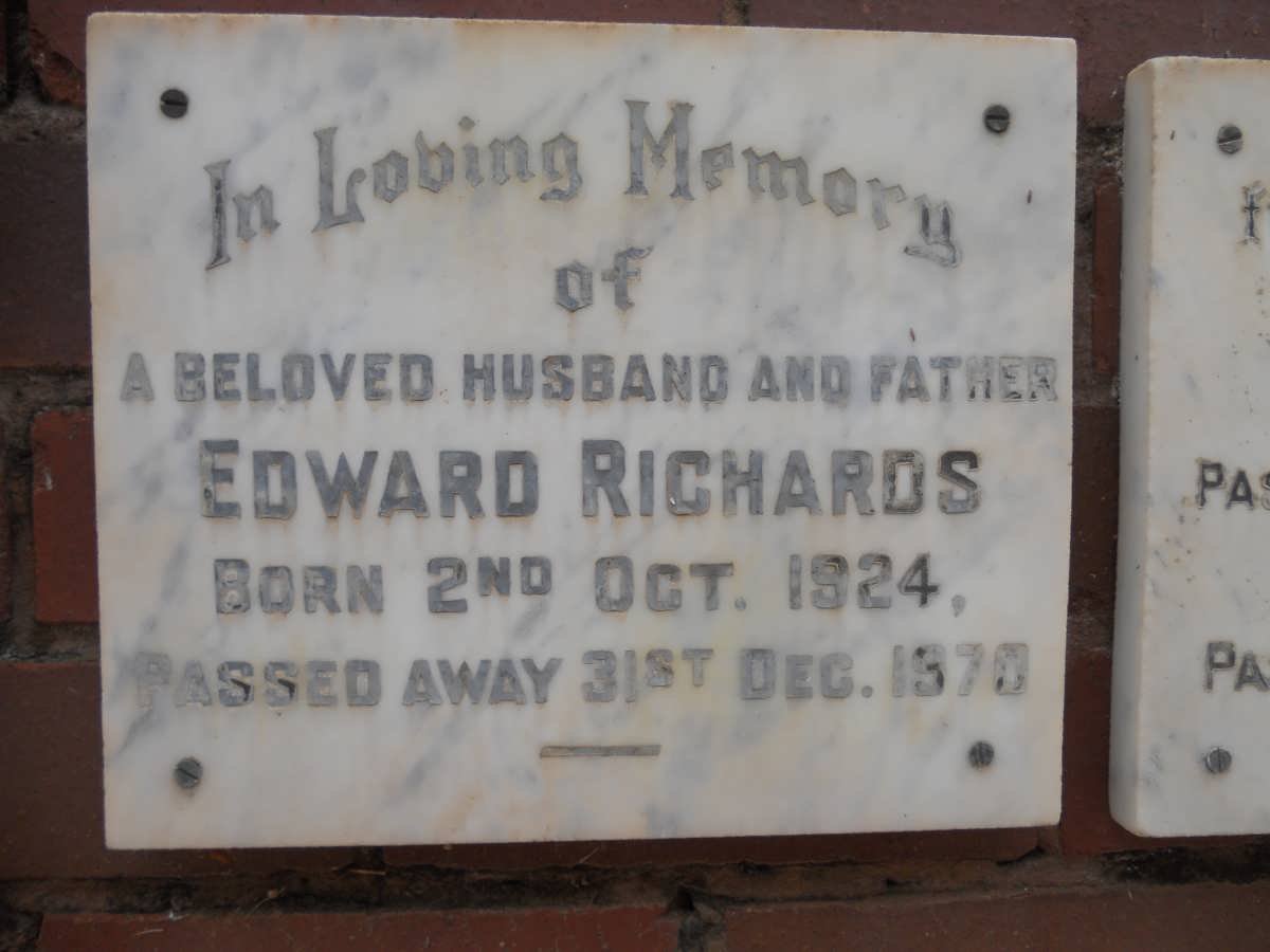 RICHARDS Edward 1924-1970