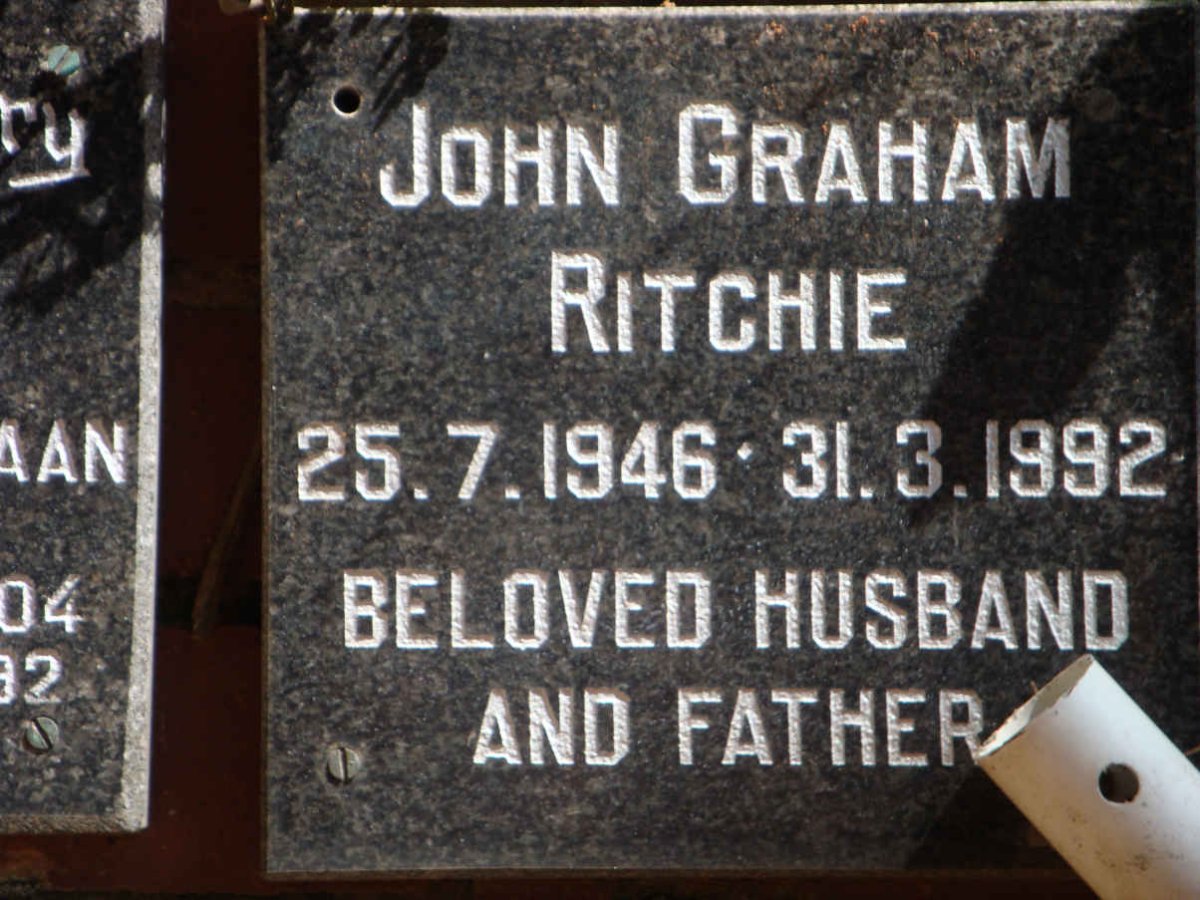 RITCHIE John Graham 1946-1992