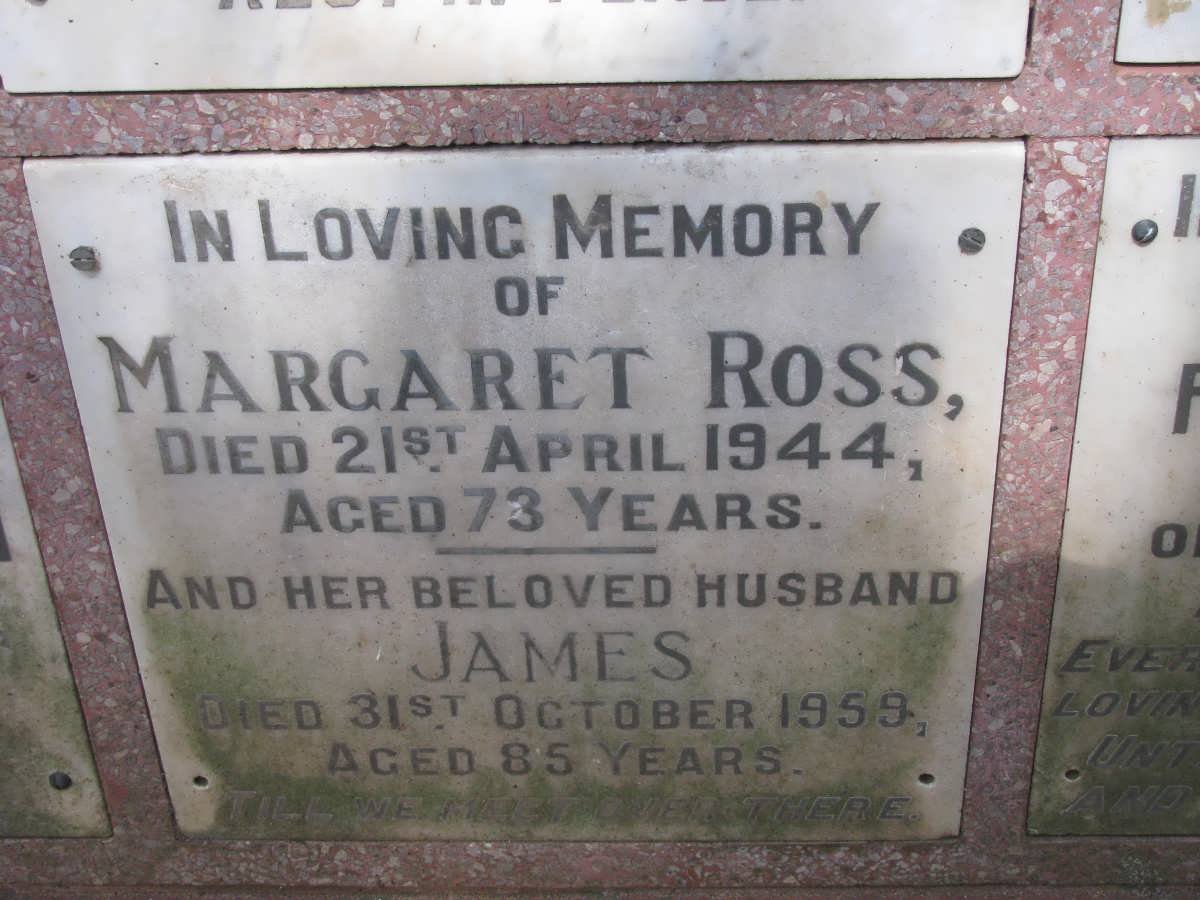 ROSS James -1959 &amp; Margaret -1944