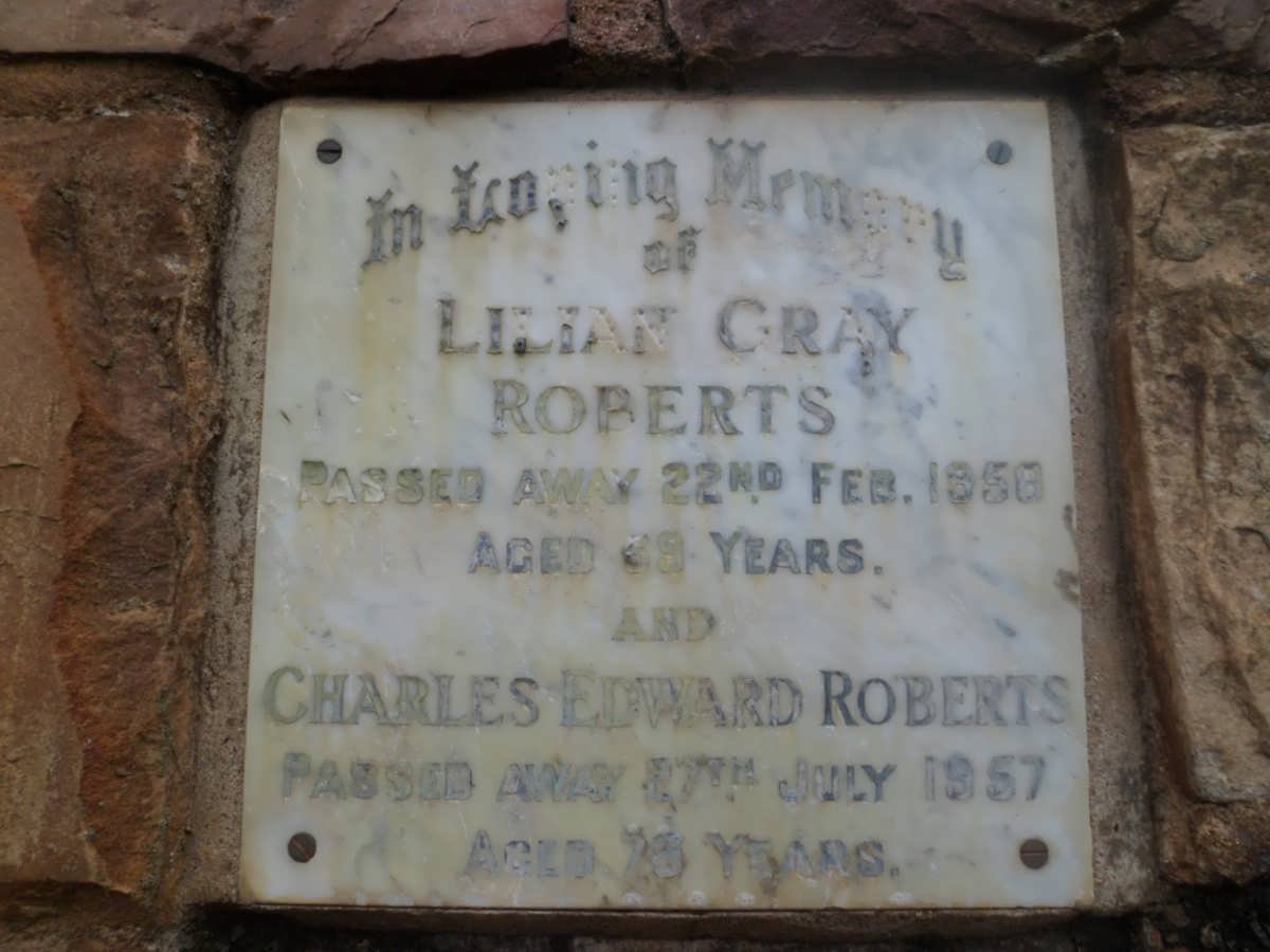 ROBERTS Charles Edward -1957 &amp; Lilian GRAY -1956
