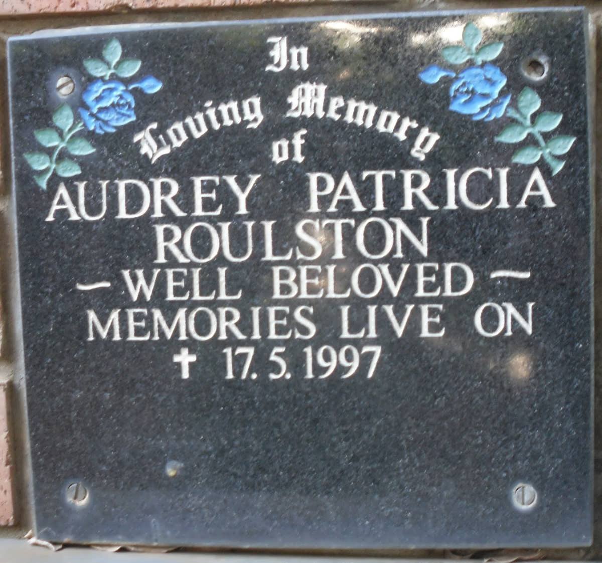 ROULSTON Audrey Patricia -1997