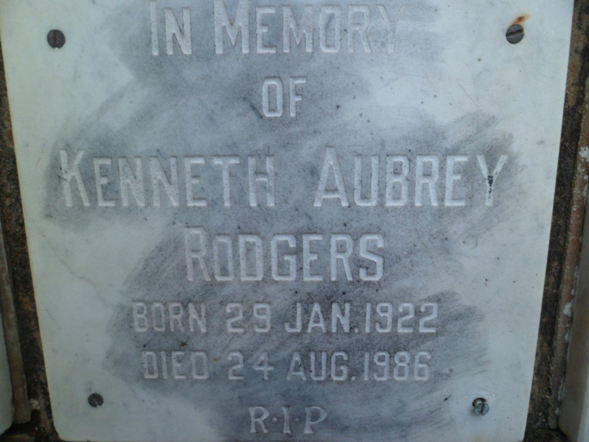 RODGERS Kenneth Aubrey 1922-1986