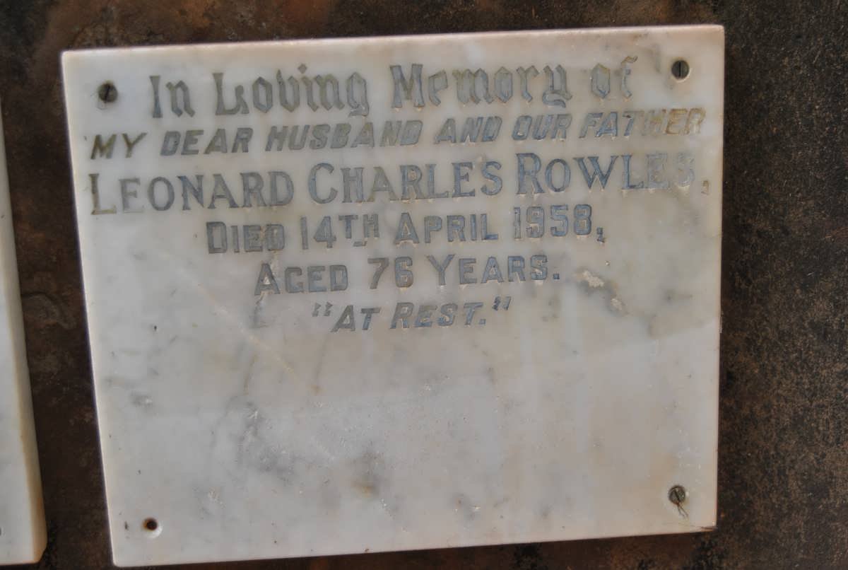 ROWLES Leonard Charles -1958