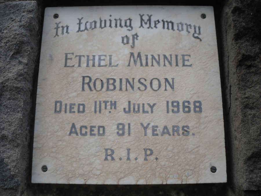 ROBINSON Ethel Minnie -1968