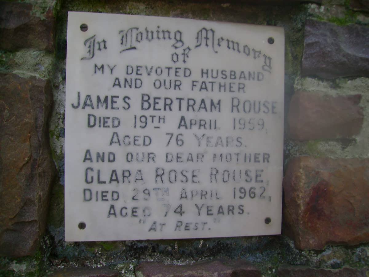 ROUSE James Bertram -1959 &amp; Clara Rose -1962