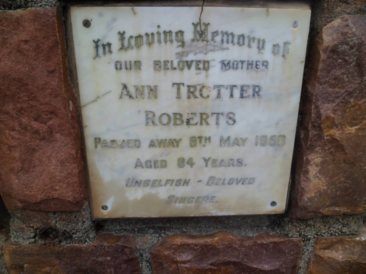 ROBERTS Anne Trotter -1958
