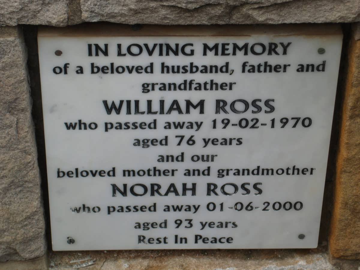 ROSS William -1970 &amp; Norah -2000