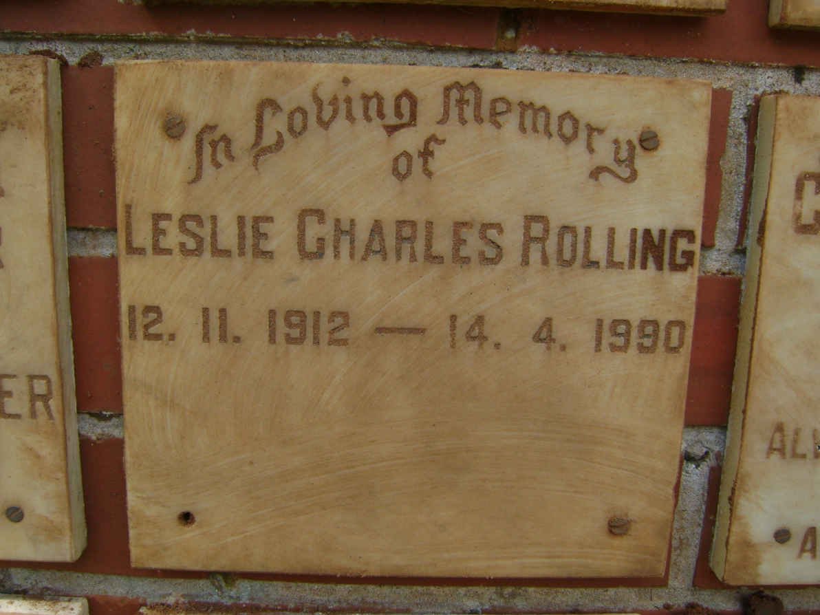 ROLLING Leslie Charles 1912-1990
