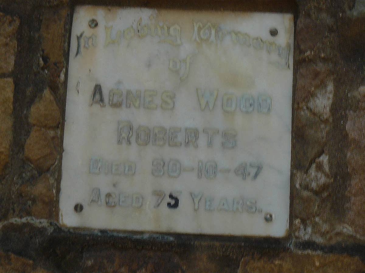 ROBERTS Agnes Wood -1947