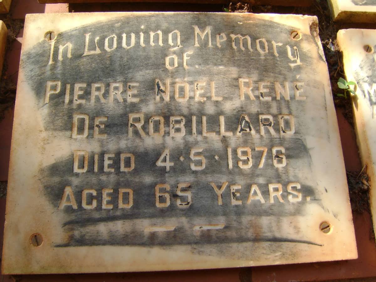 ROBILLARD Pierre Noel Rene, de -1976