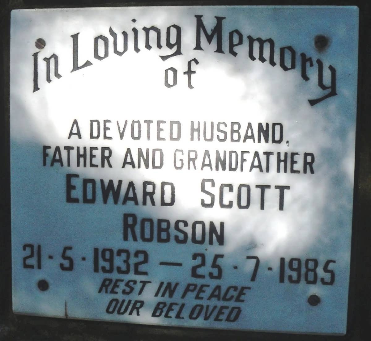 ROBSON Edward Scott 1932-1985