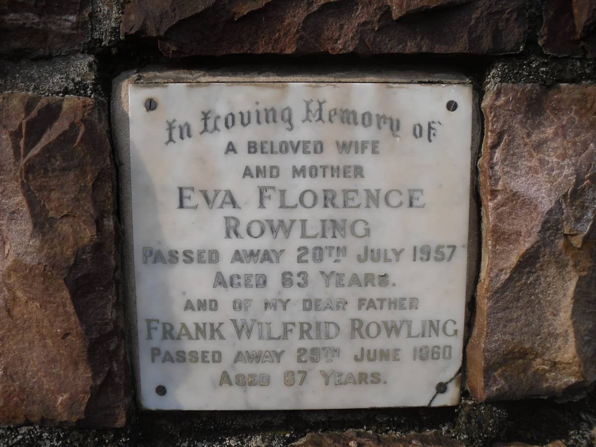 ROWLING Frank Wilfrid -1960 &amp; Eva Florence -1957