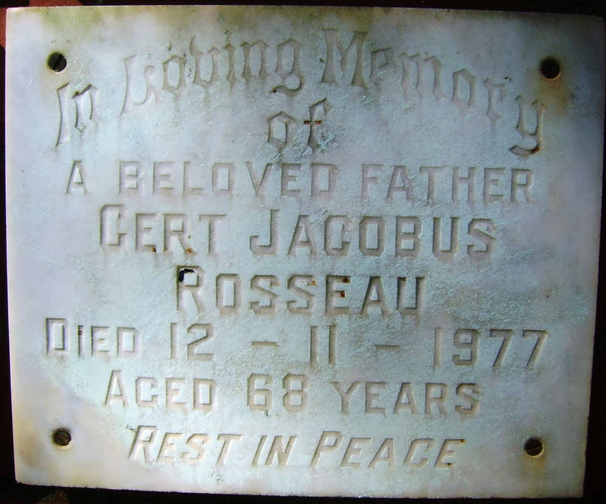 ROSSEAU Gert Jacobus -1977