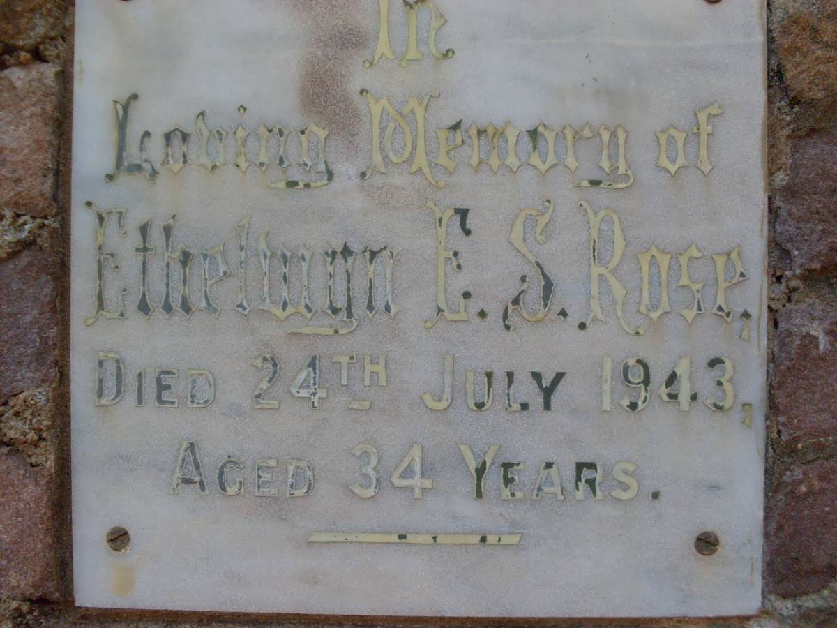 ROSE Ethelwyn E.S. -1943