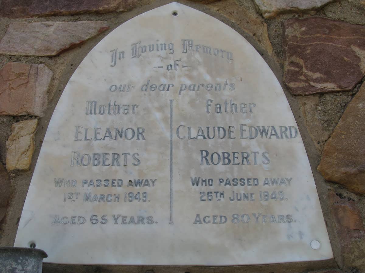 ROBERTS Claude Edward -1948 &amp; Eleanor -1948