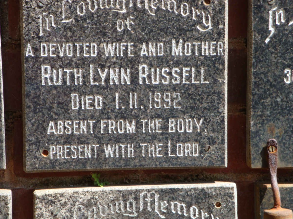 RUSSELL Ruth Lynn -1992
