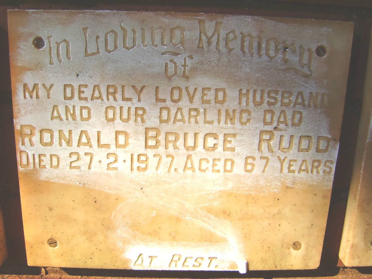 RUDD Ronald Bruce -1977
