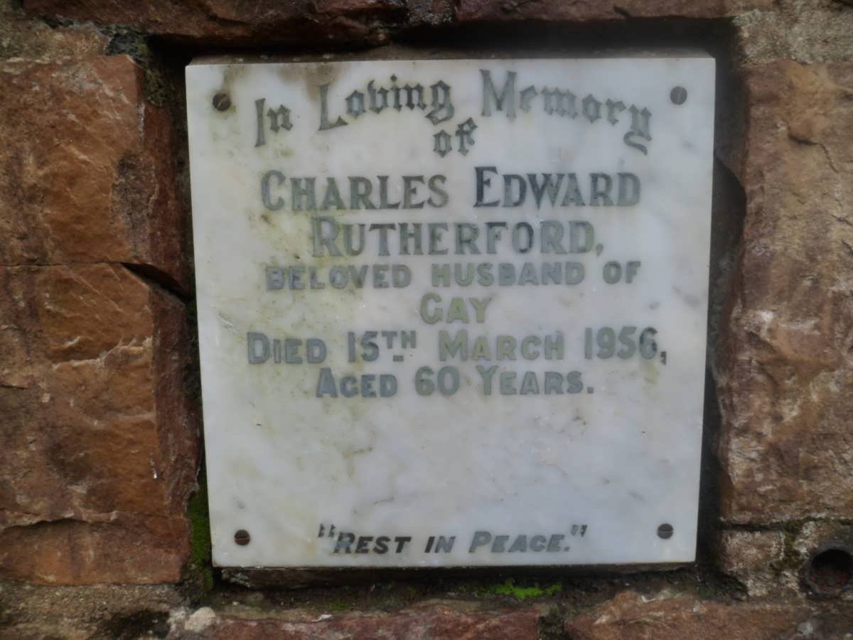 RUTHERFORD Charles Edward -1956