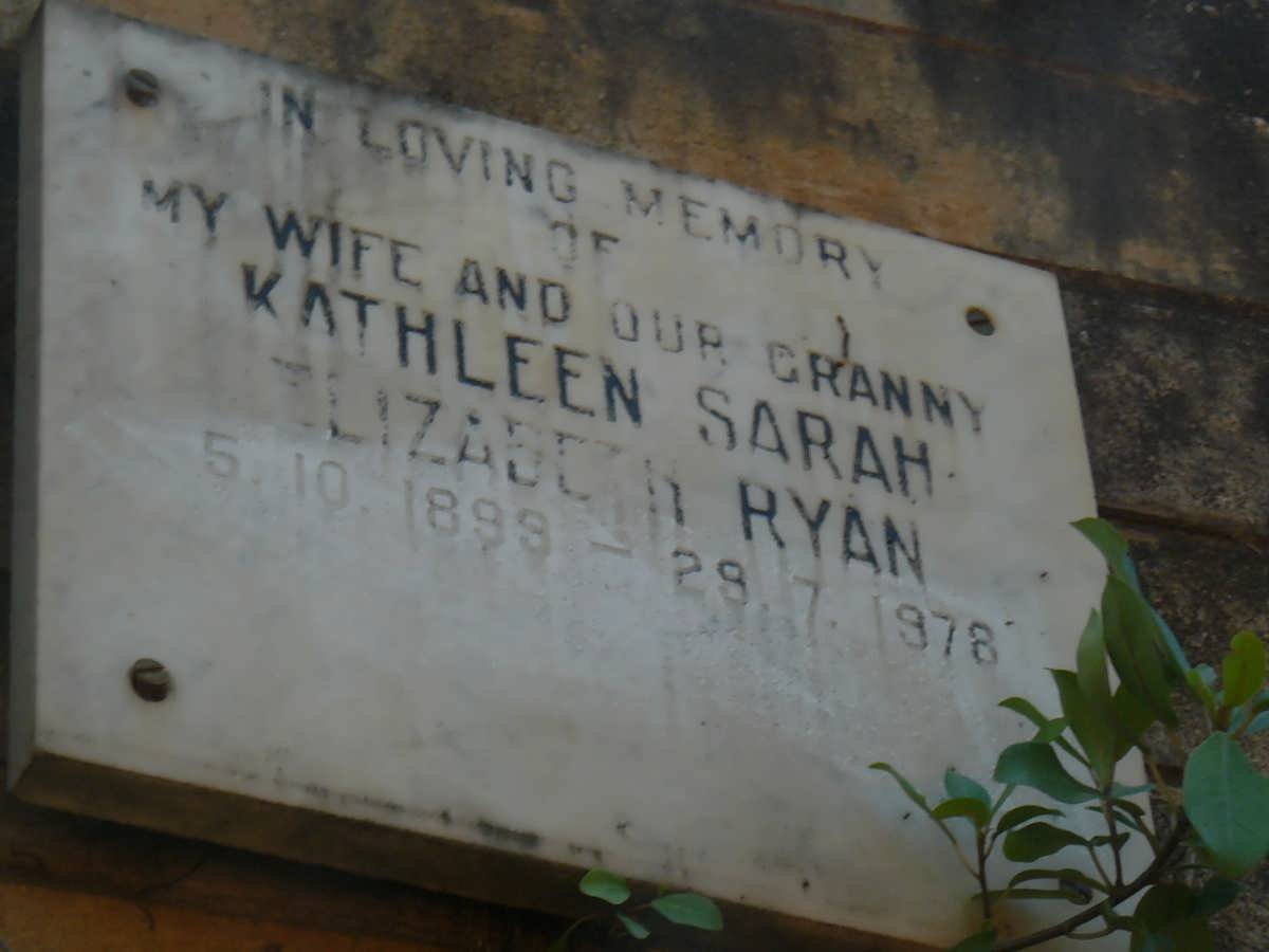RYAN Kathleen Sarah Elizabeth 1899-1978
