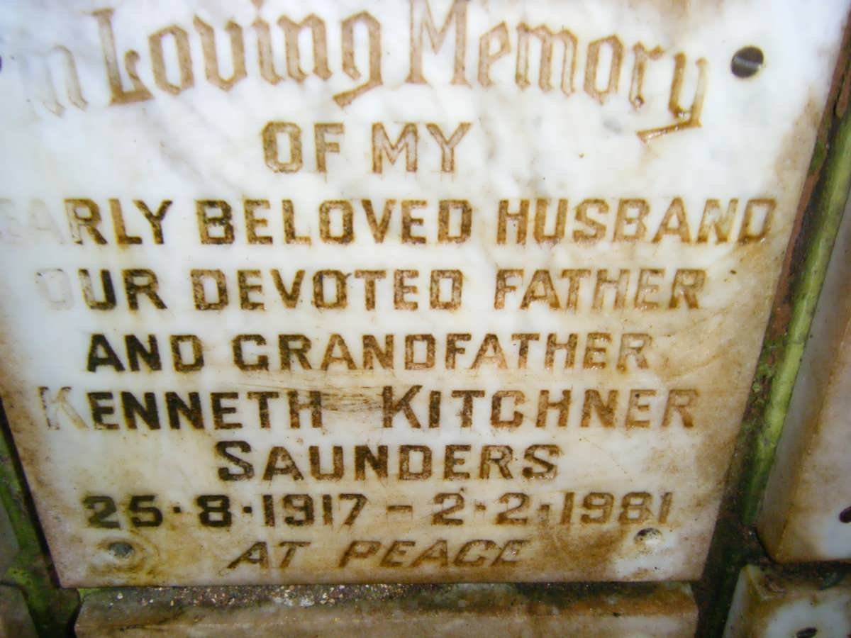 SAUNDERS Kenneth Kitchener 1917-1981