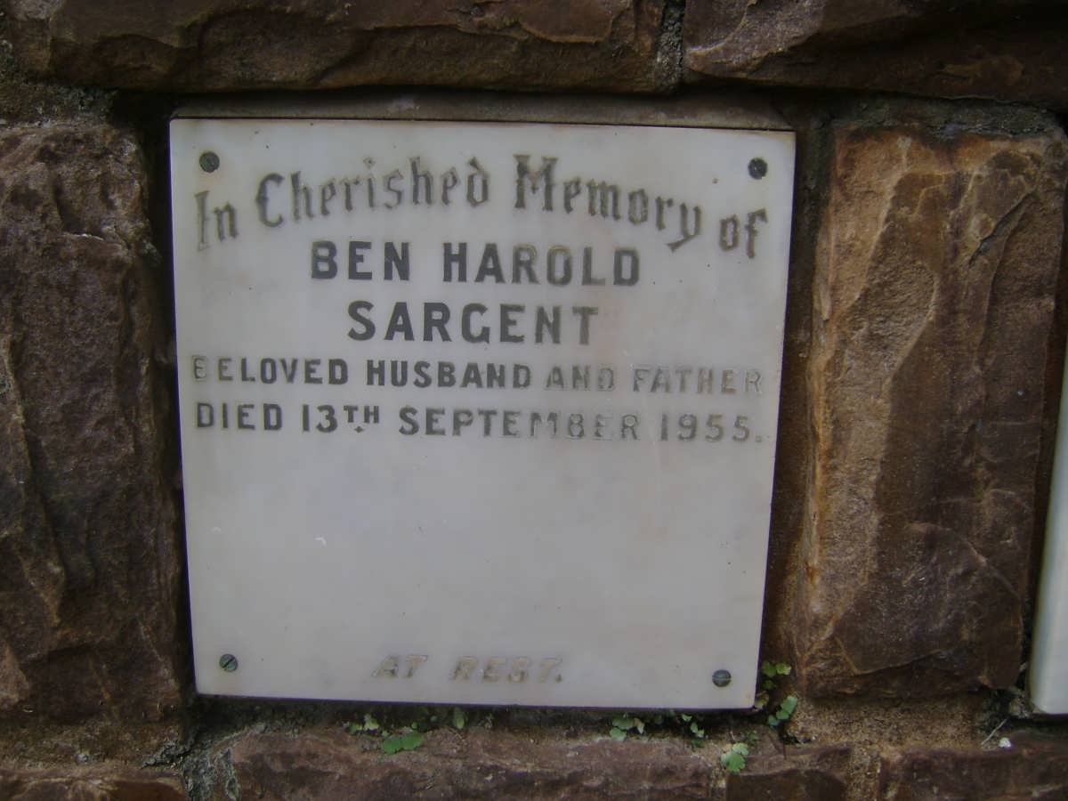 SARGENT Ben Harold -1955