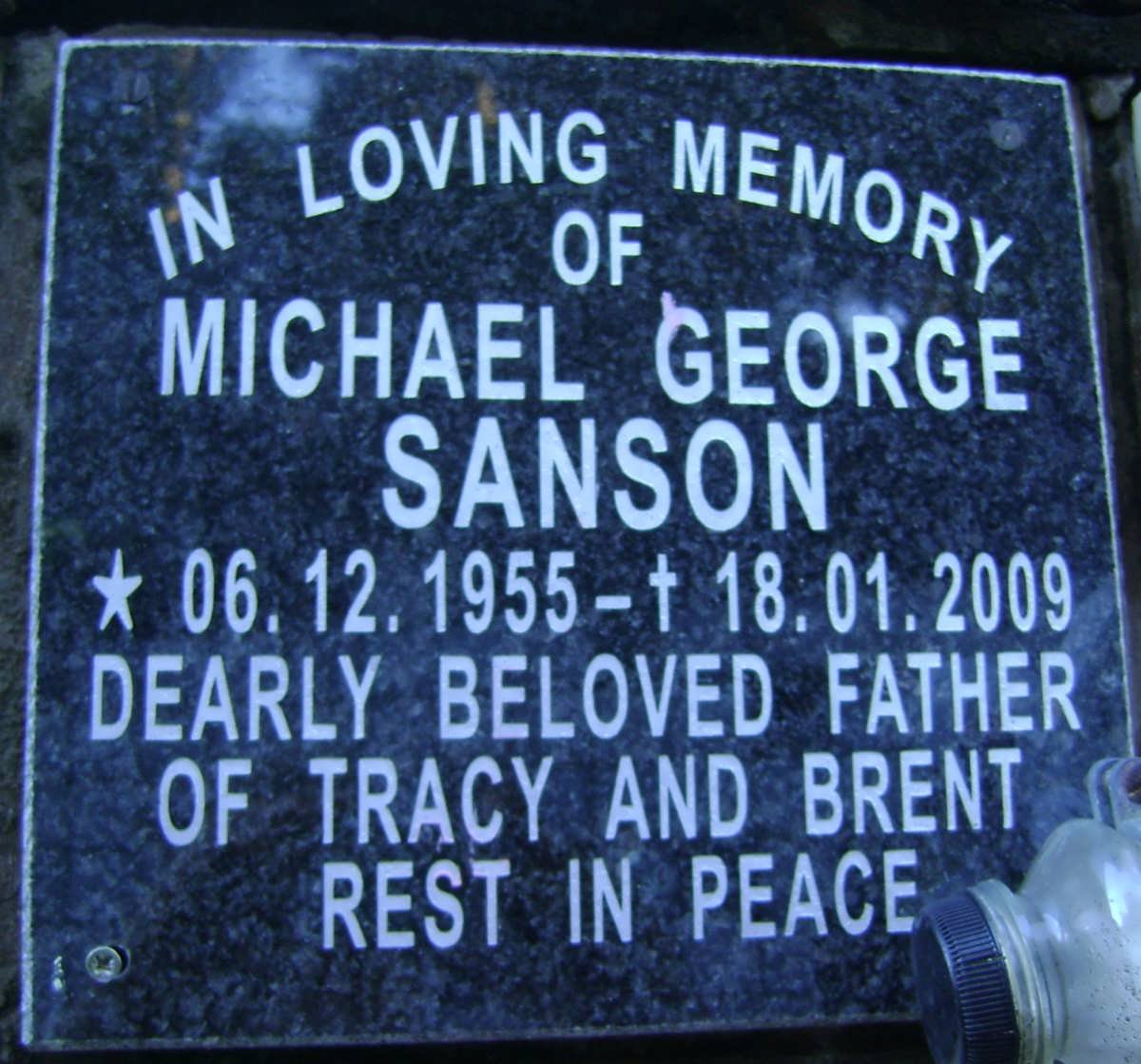 SANSON Michael George 1955-2009