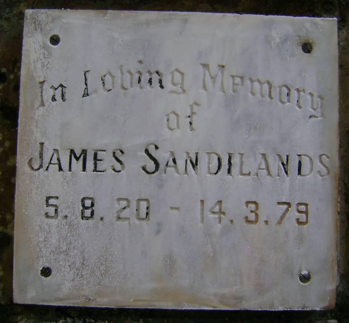 SANDILANDS James 1920-1979