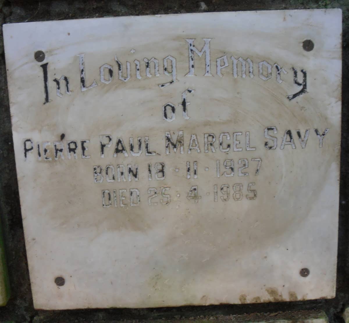 SAVY Pierre Paul Marcel 1927-1985