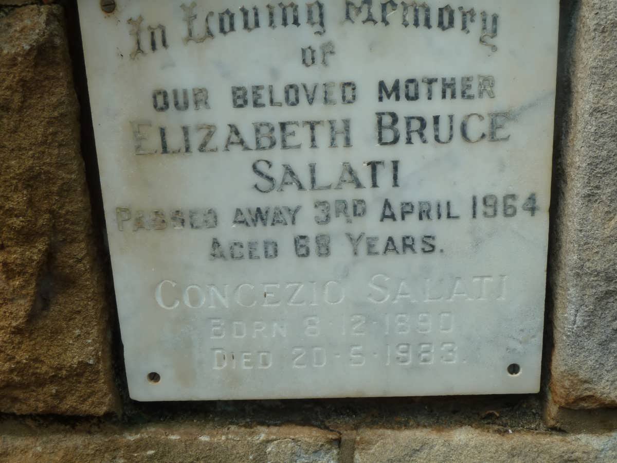 SALATI Concezio 1890-1983 &amp; Elizabeth Bruce -1964