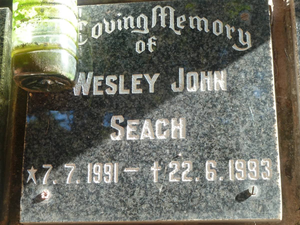 SEACH Wesley John 1991-1993