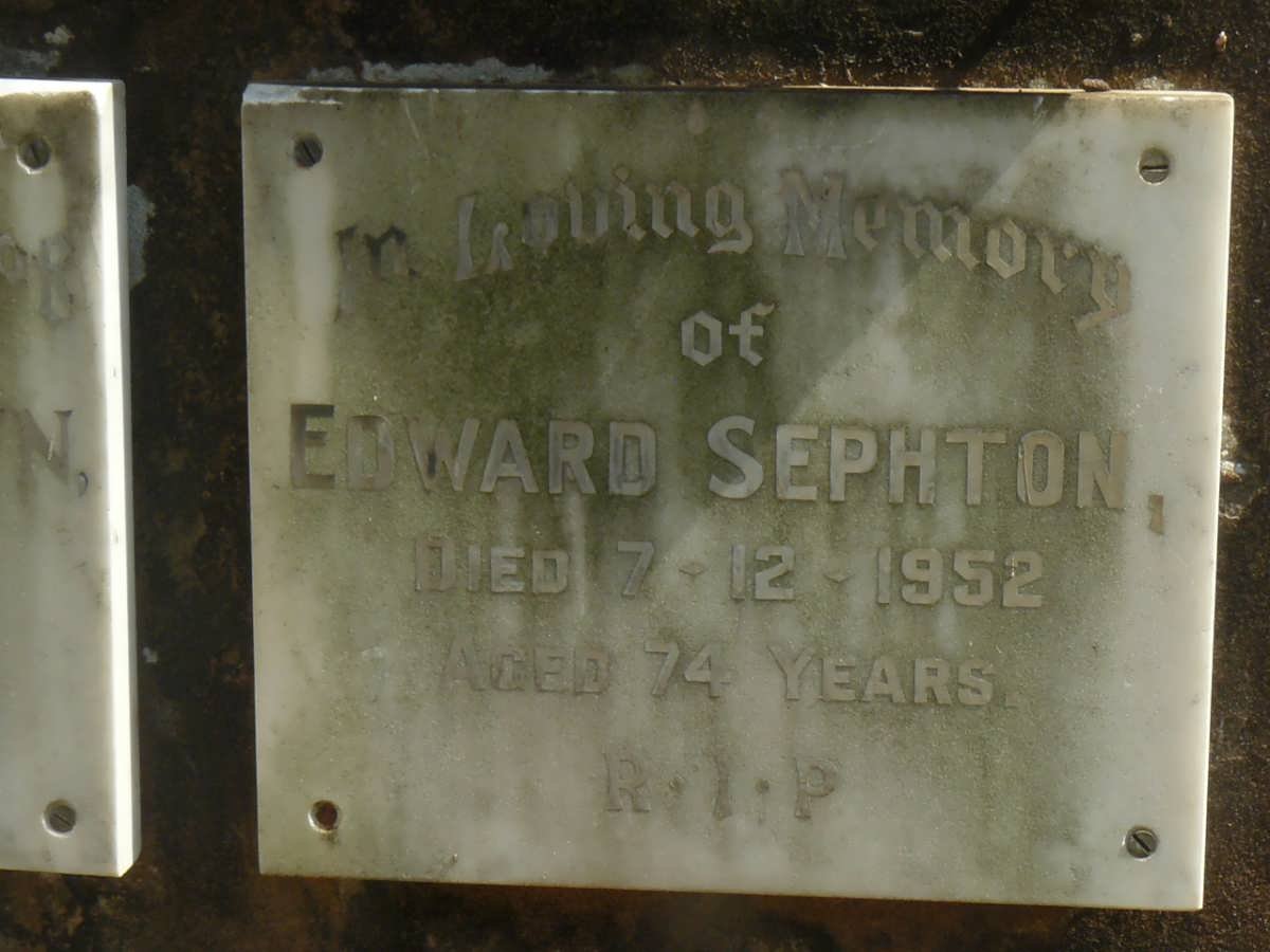 SEPHTON Edward -1952