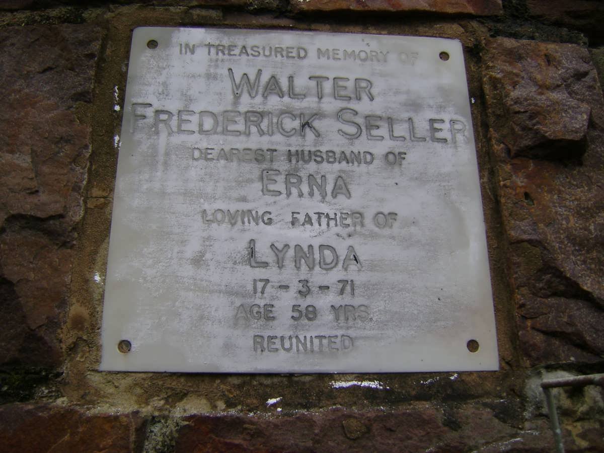 SELLER Walter Frederick -1971