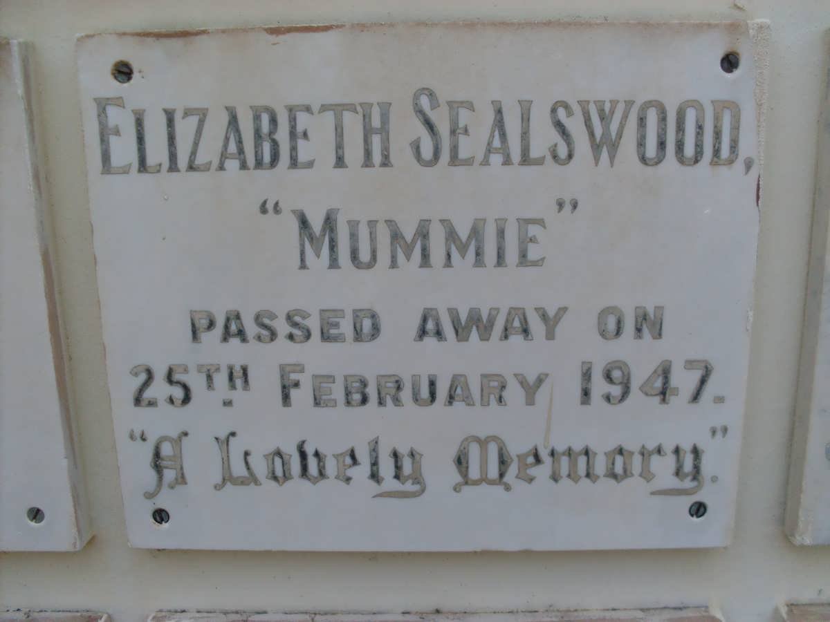 SEALSWOOD Elizabeth -1947