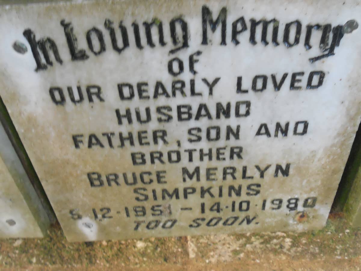 SIMPKINS Bruce Merlyn 1951-1980