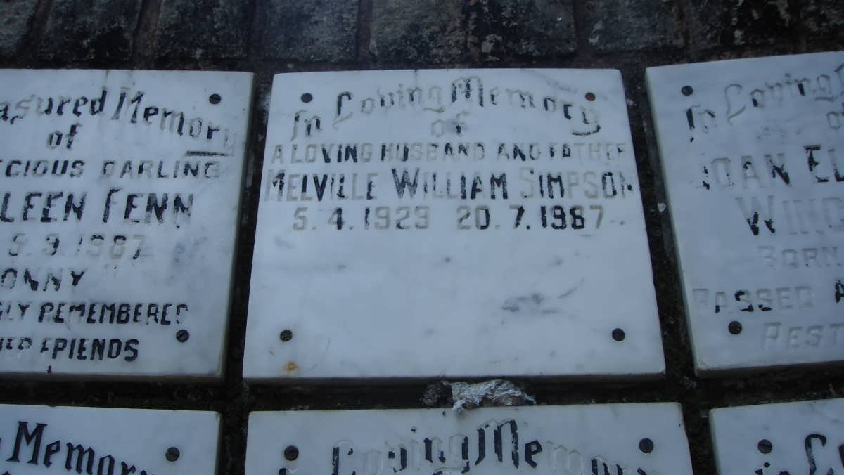 SIMPSON Melville William 1929-1987